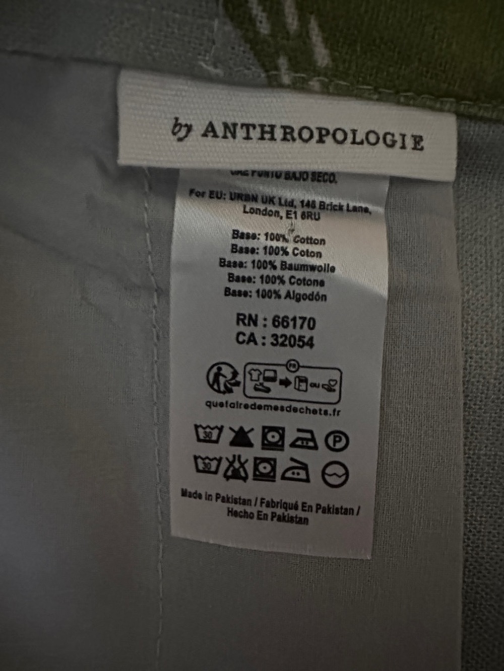 Anthropologie Pera Cotton Pear Printed Curtain Single Panel 50”x86 NIP - Picture 3 of 4